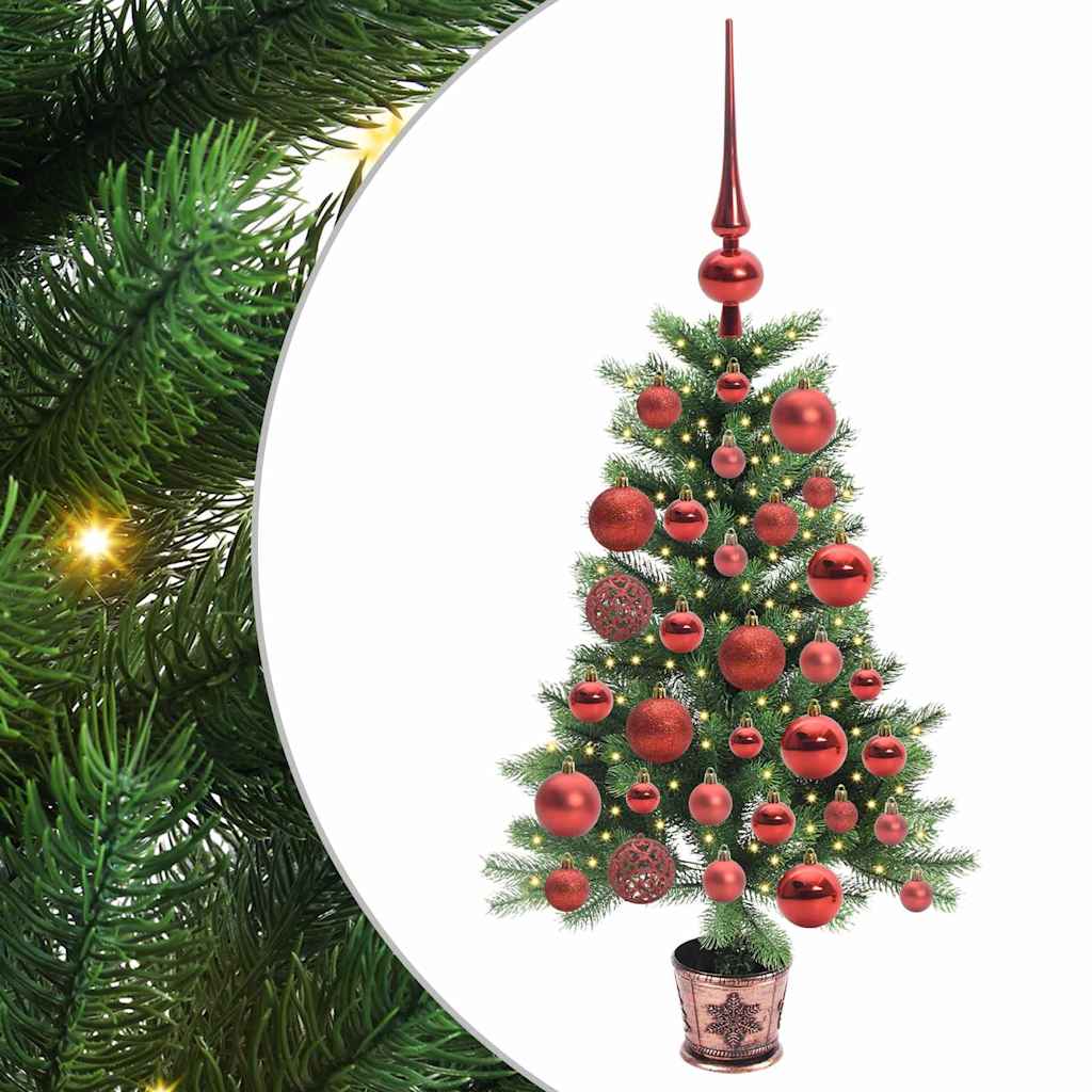 Christmas Tree with LED Light Green 90 cm PE