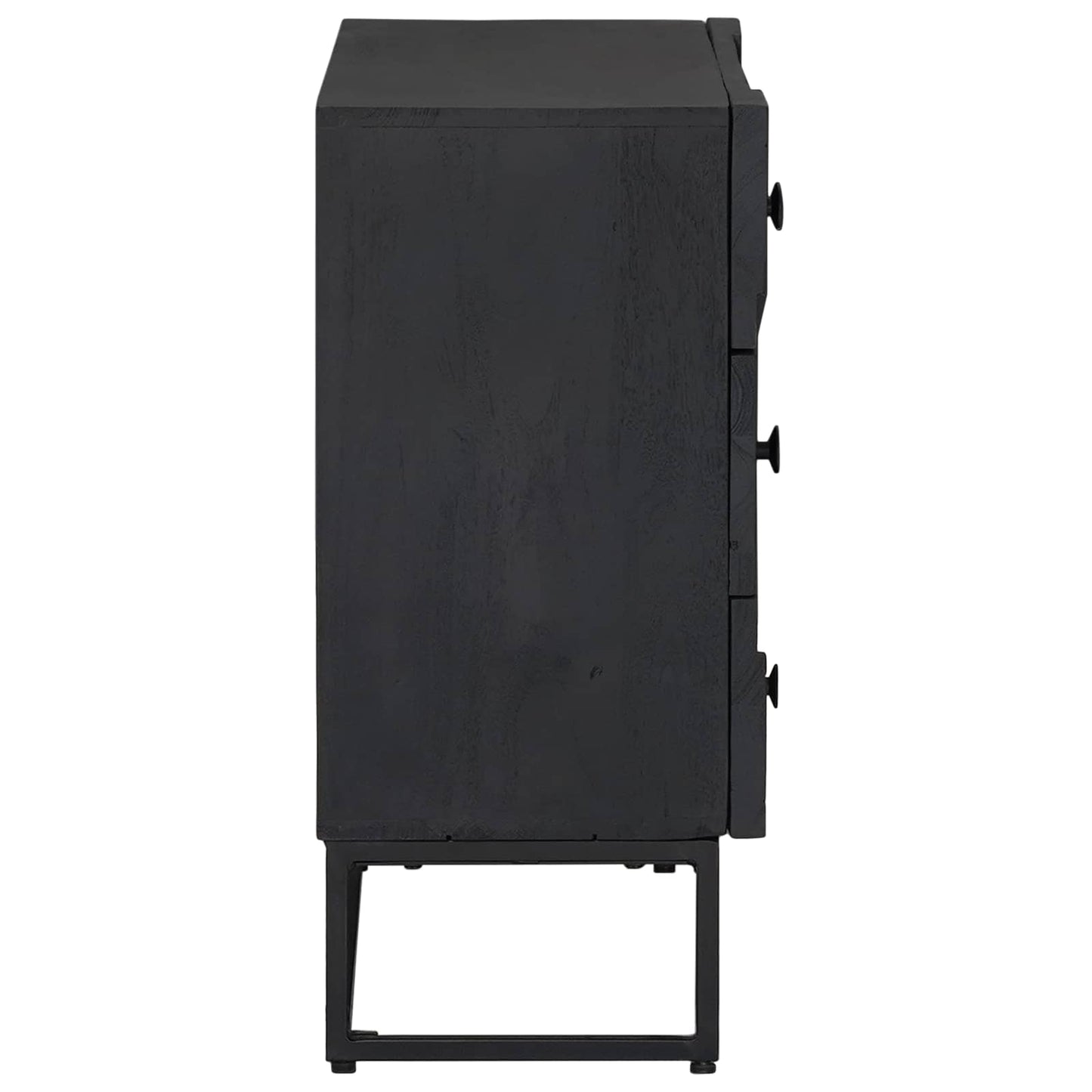 Drawer Cabinet Black 75 x 30 x 65 cm