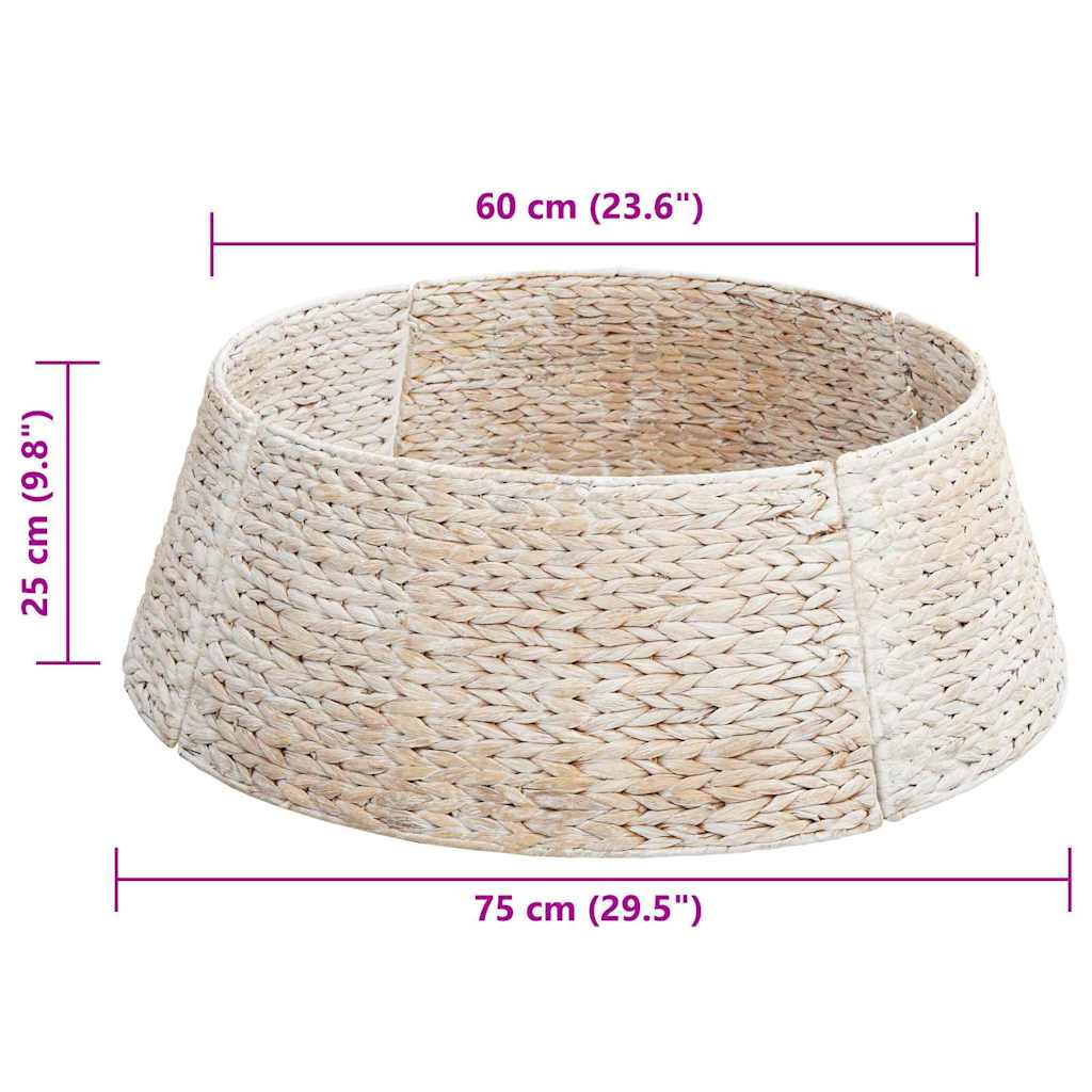 Christmas Tree Collar Round White Dia. 75 x 25 cm