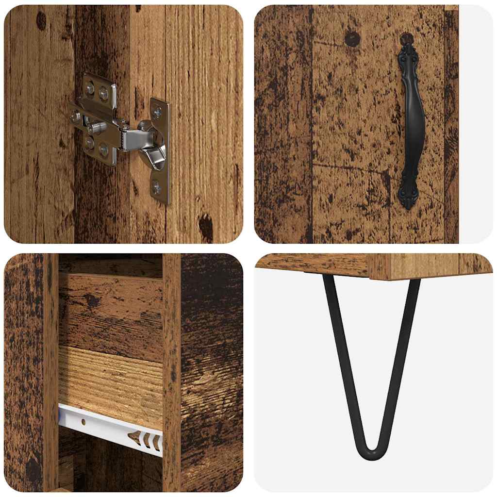Highboard Old Wood 69.5 x 34 x 90 cm Engineered Wood