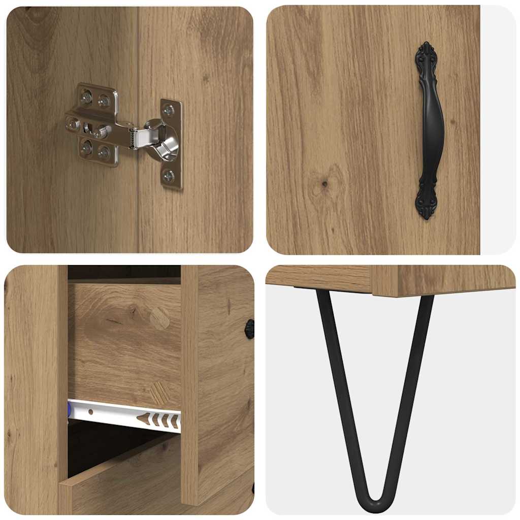 Highboard Artisan Oak 34.5 x 34 x 90 cm Engineered Wood