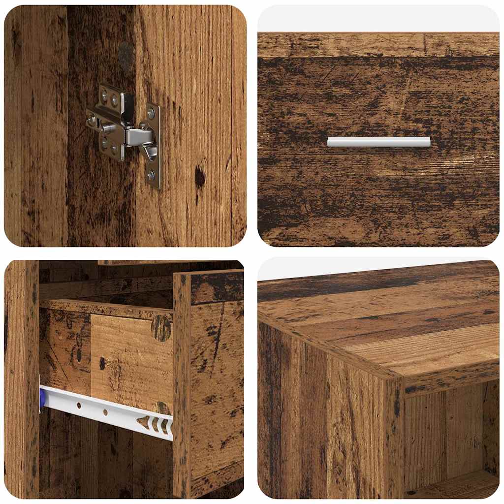 Highboard Old Wood 50 x 42.5 x 225 cm Engineered Wood