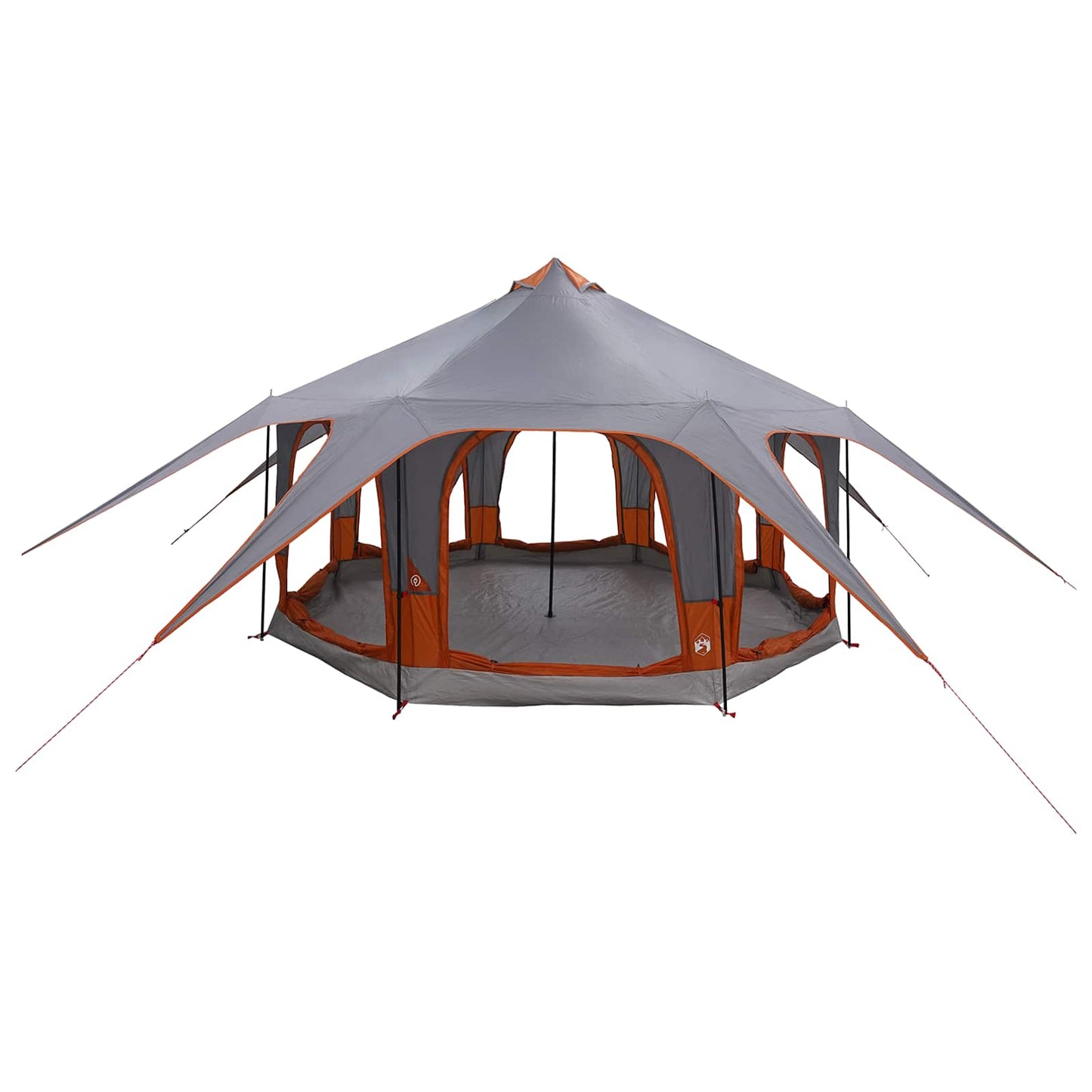Family Tent 5-Person Grey and Orange