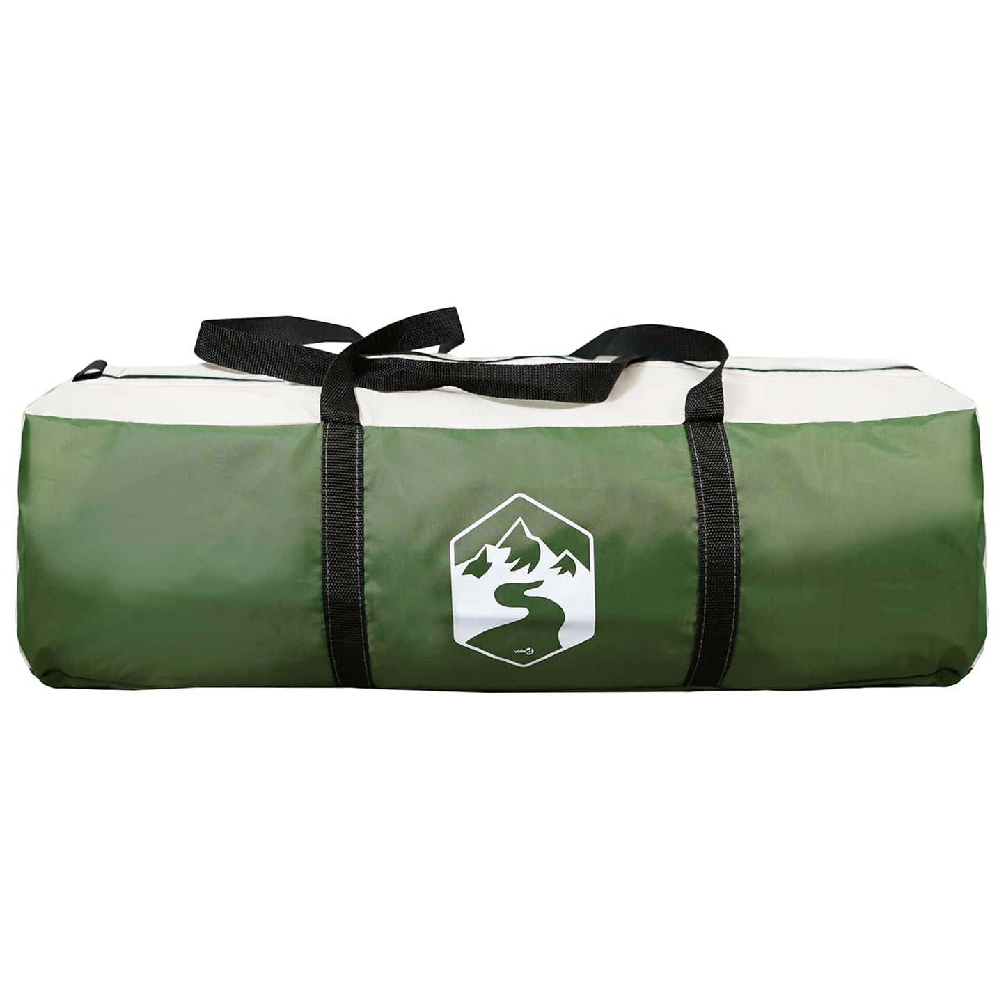 Instant Tent 10-Person Green 185T Polyester with PU Coating
