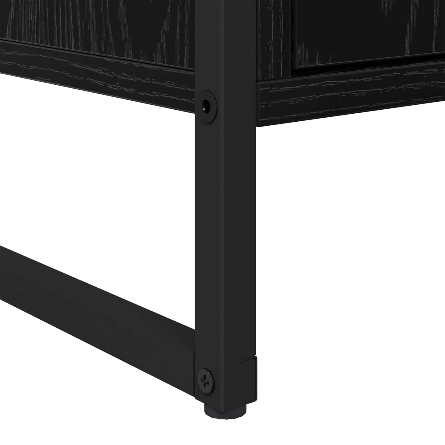 Sideboard Black Oak 81 x 36 x 150.5 cm Engineered Wood