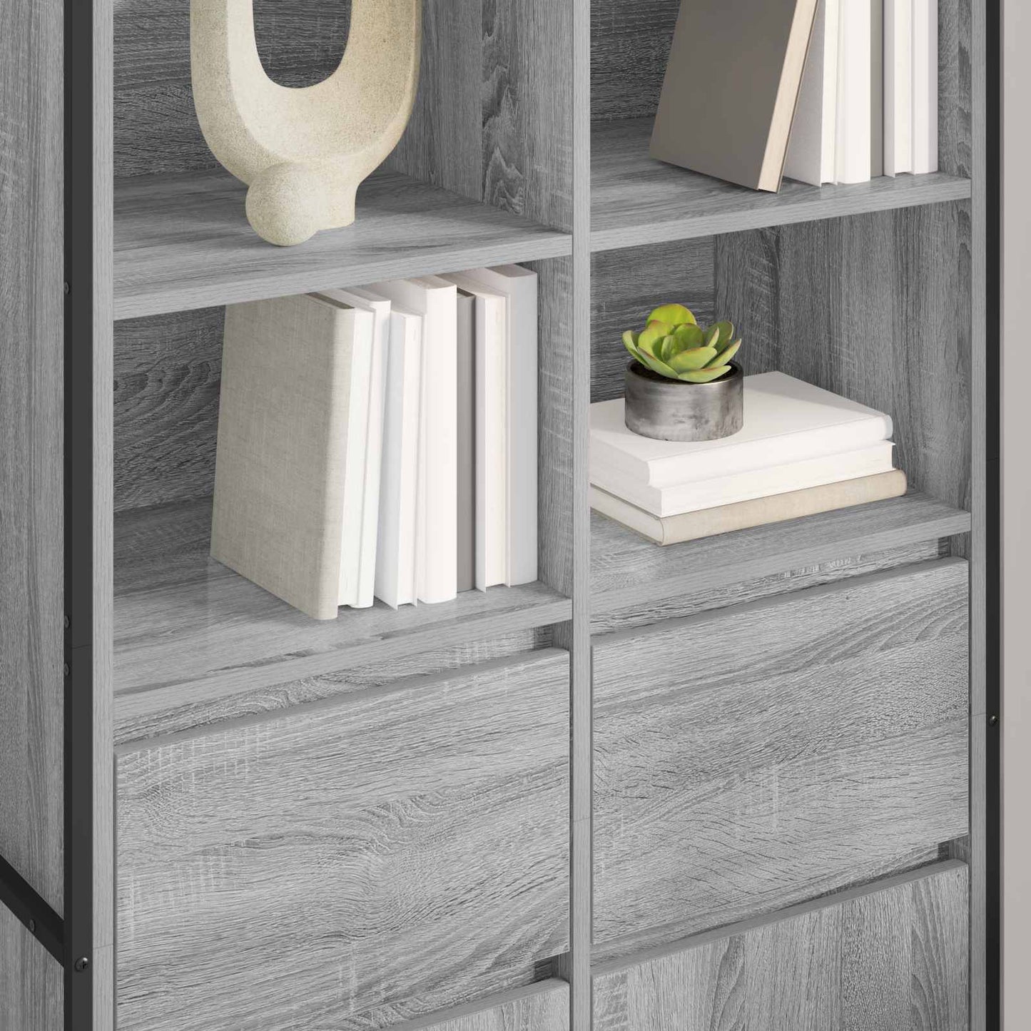 Sideboard Grey Sonoma 81 x 36 x 150.5 cm Engineered Wood