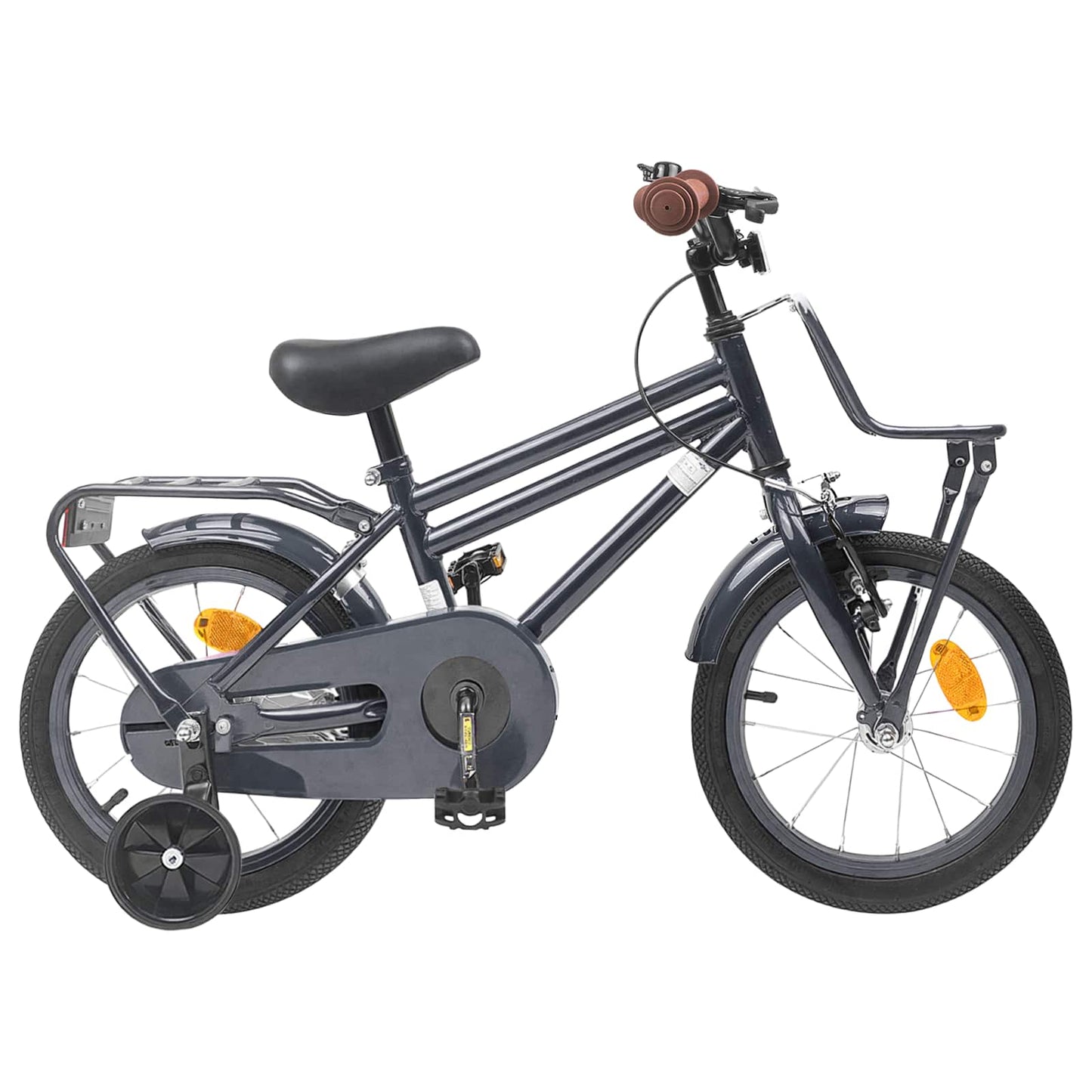 Kids Bike 14 Inches for 3-5 Years Old Dark Grey