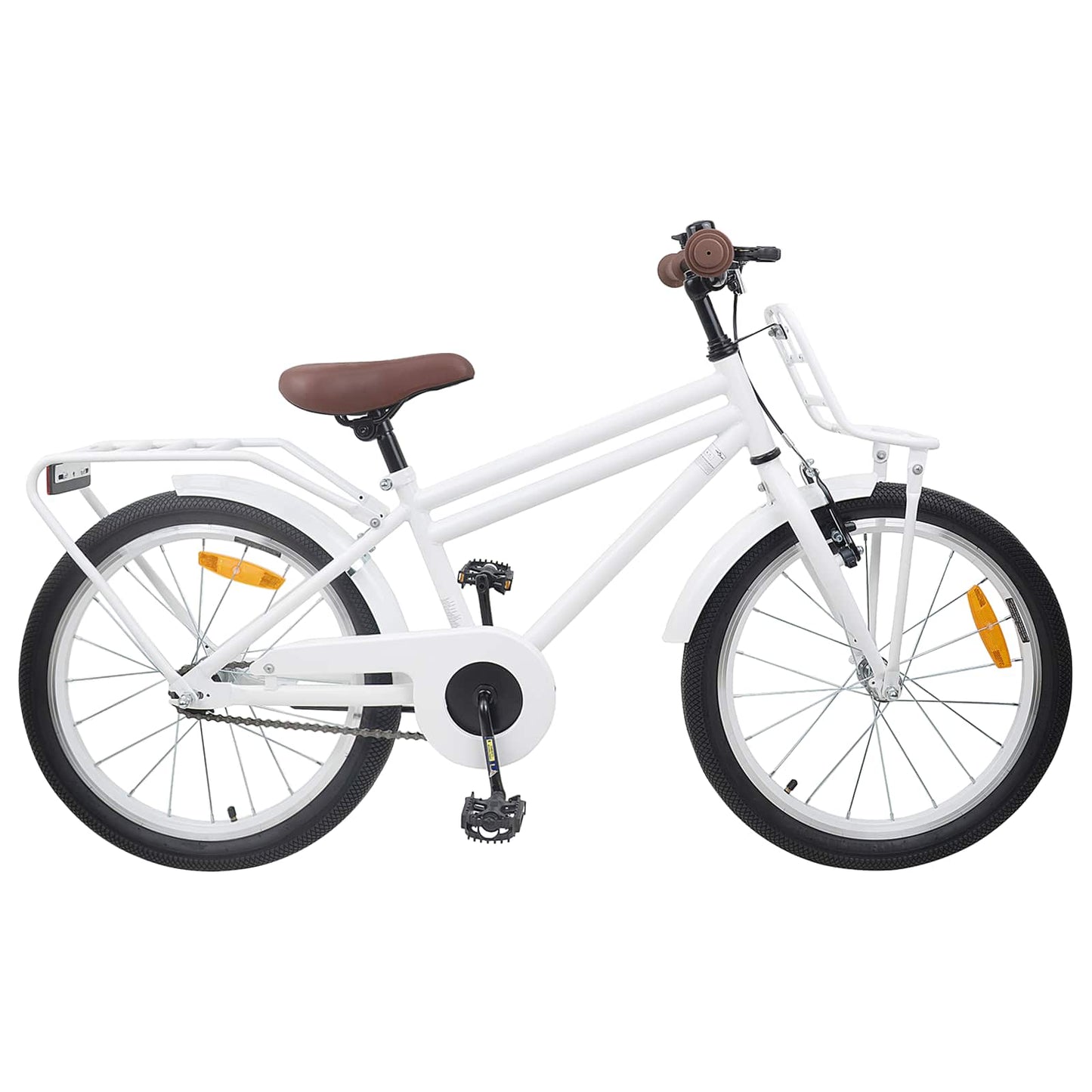 Kids Bike 18 Inches for 5-7 Years Old White