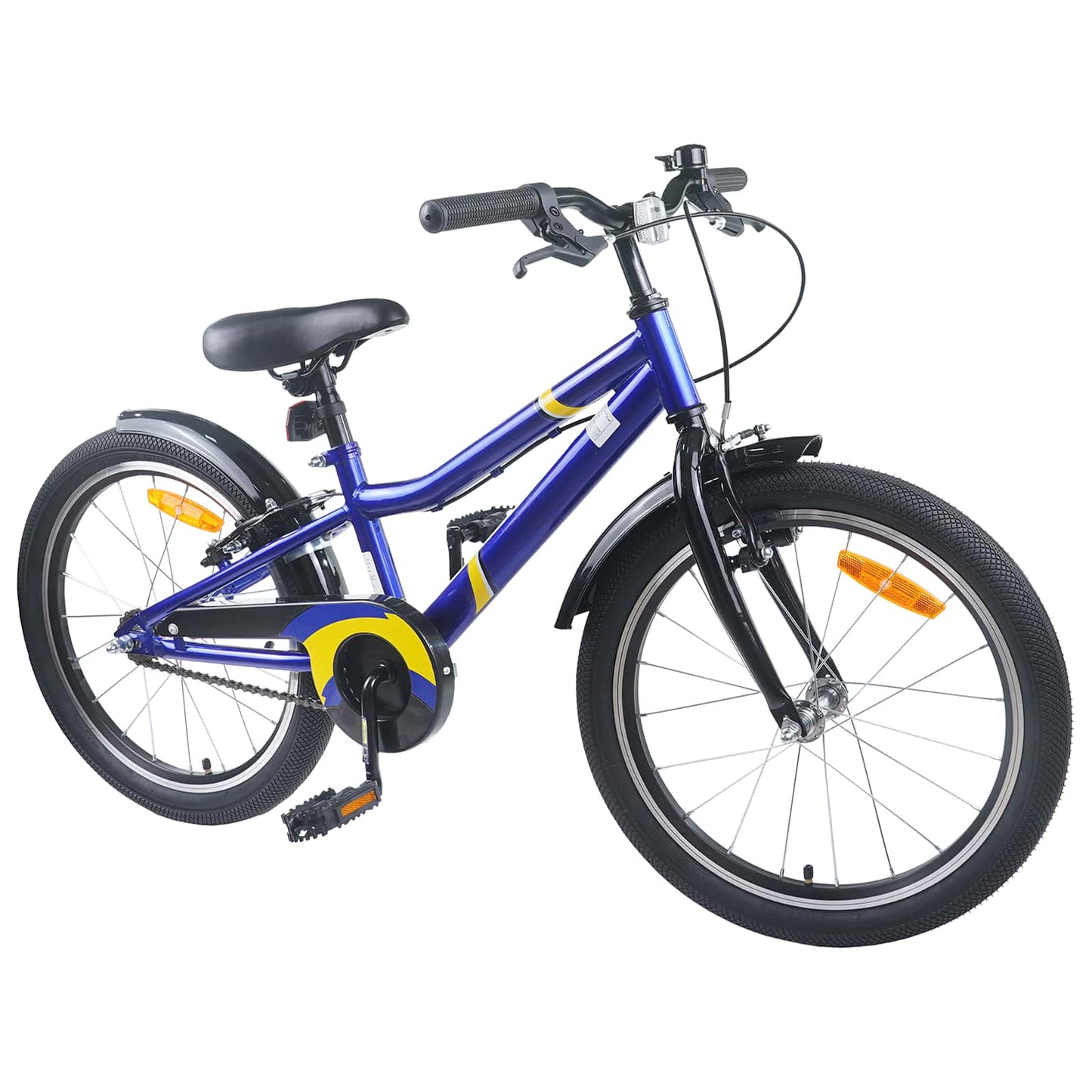 Kids Bike 24 Inches for 8-12 Years Old Blue Black