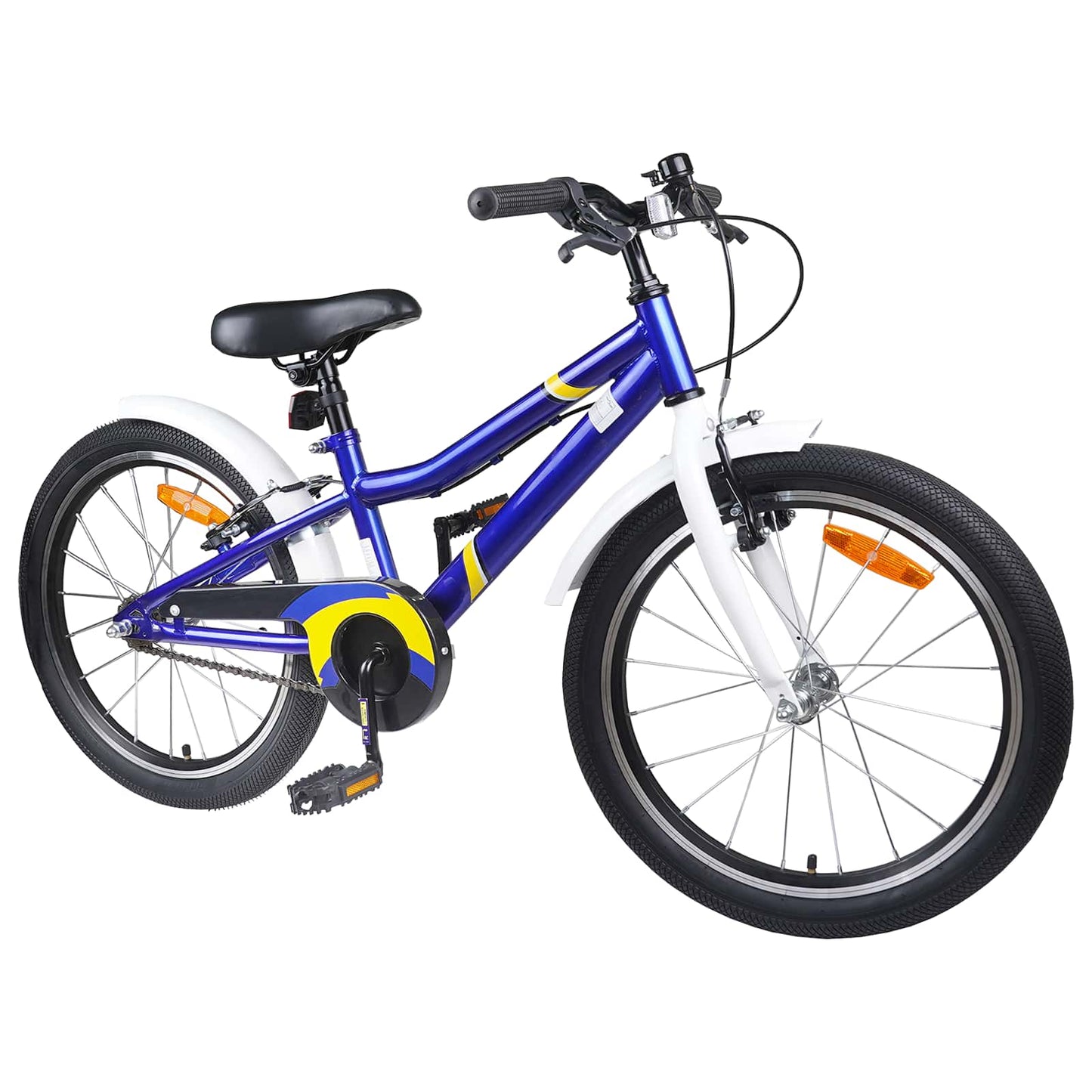 Kids Bike 18 Inches for 5-7 Years Old Blue White