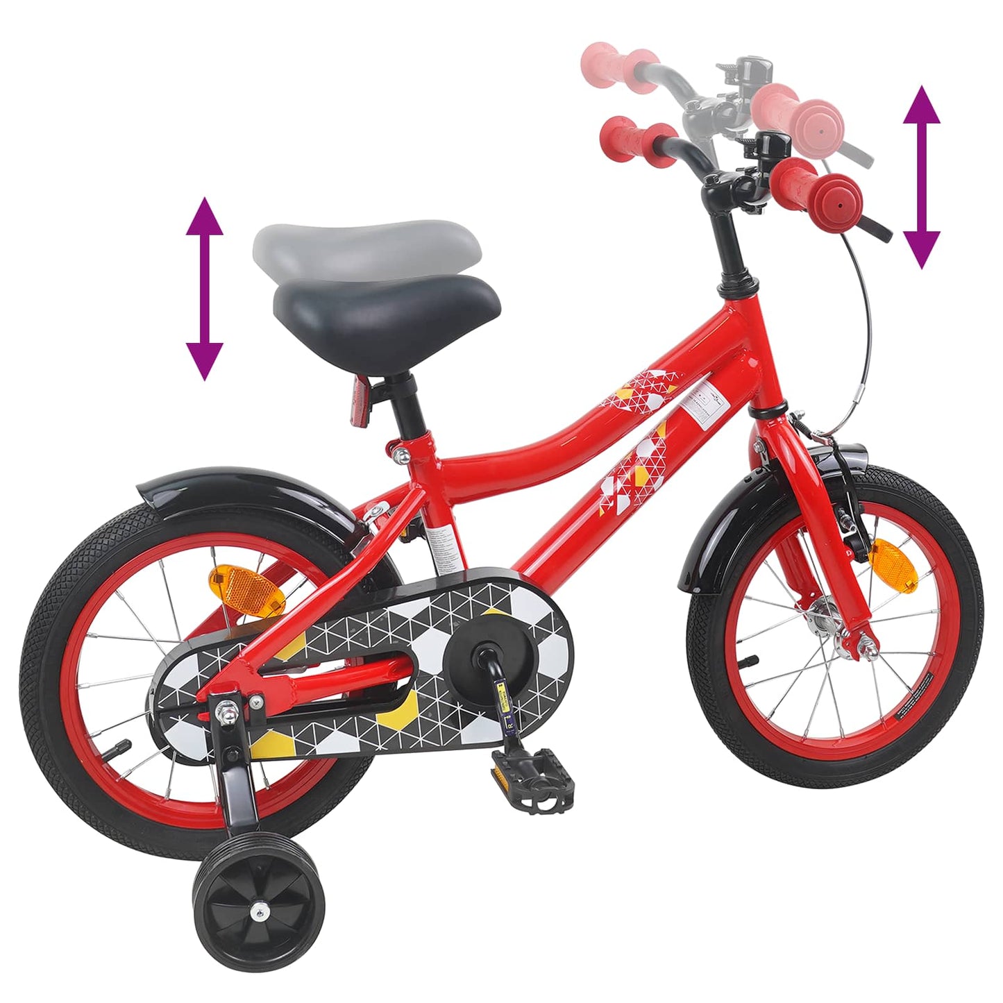 Kids Bike 16 Inches for 4-6 Years Old Red
