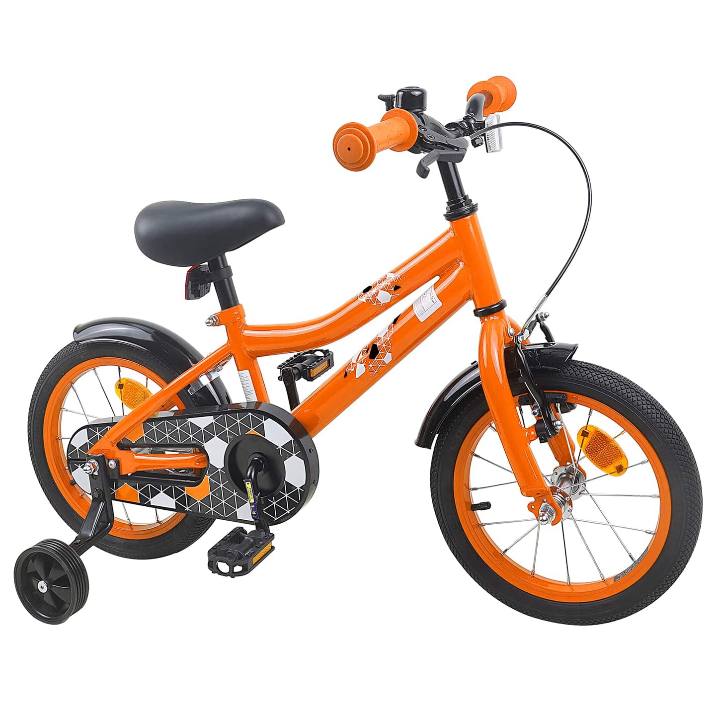 Kids Bike 14 Inches for 3-5 Years Old Orange