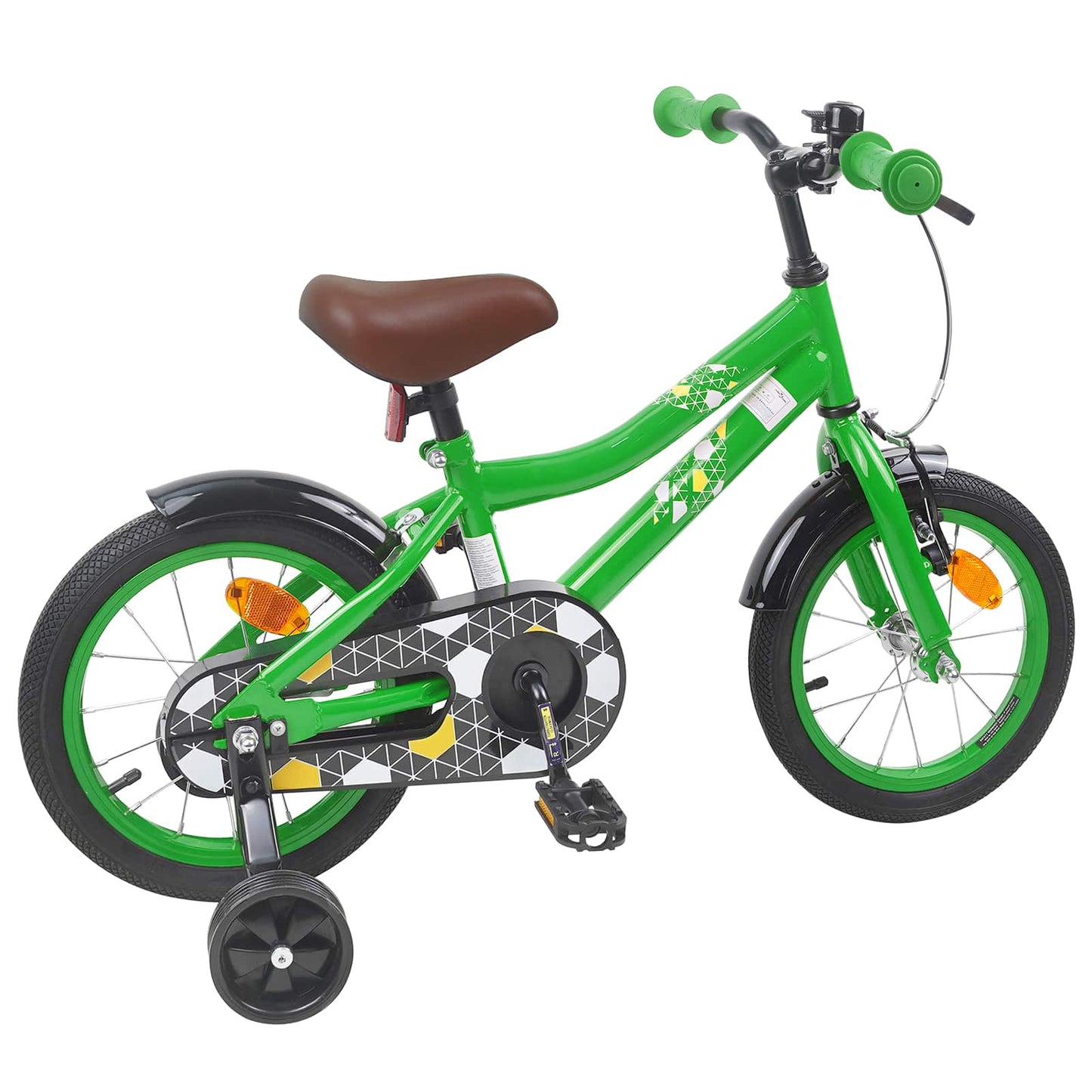 Kids Bike 12 Inches for 2-4 Years Old Green
