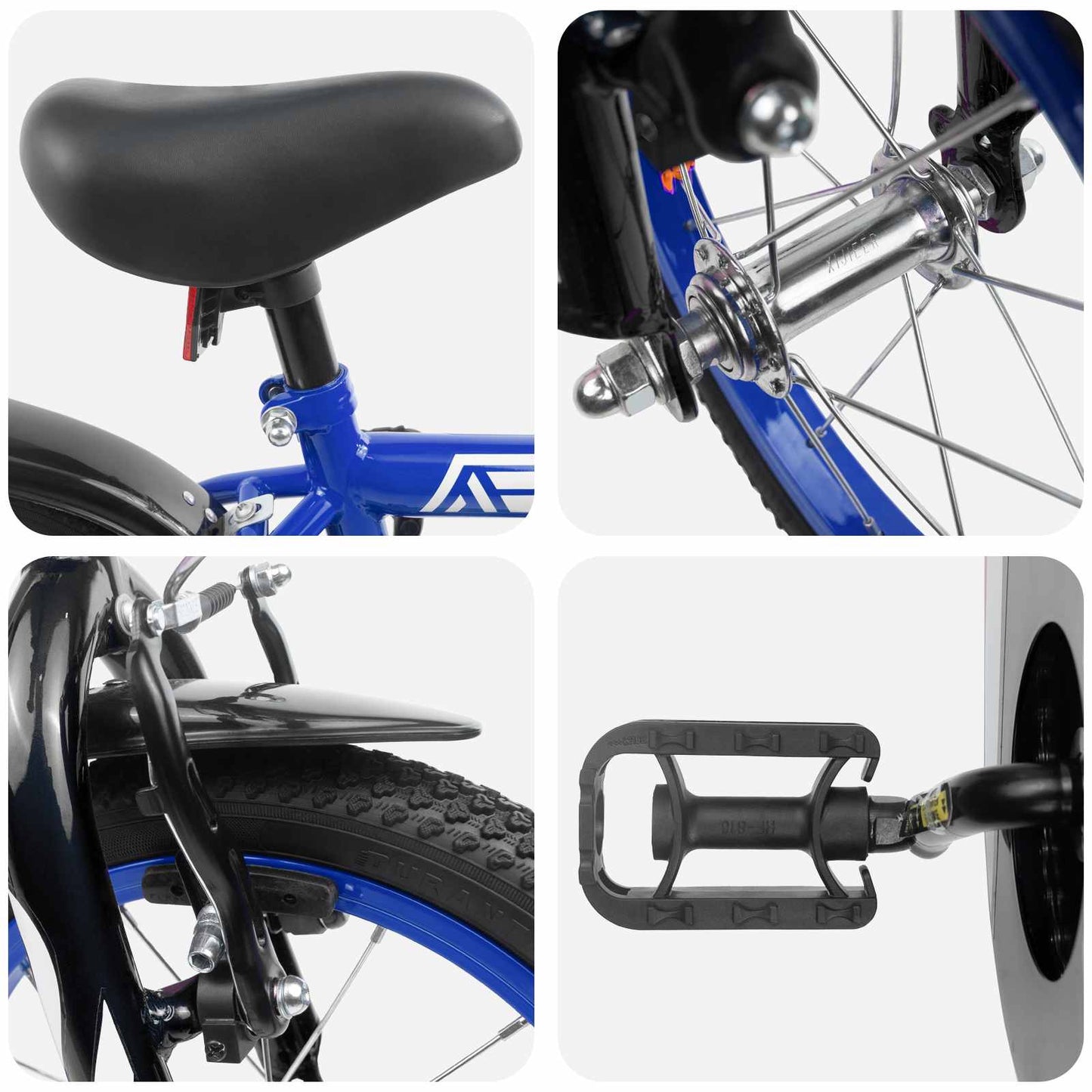 Kids Bike 12 Inches for 2-4 Years Old Dark Blue