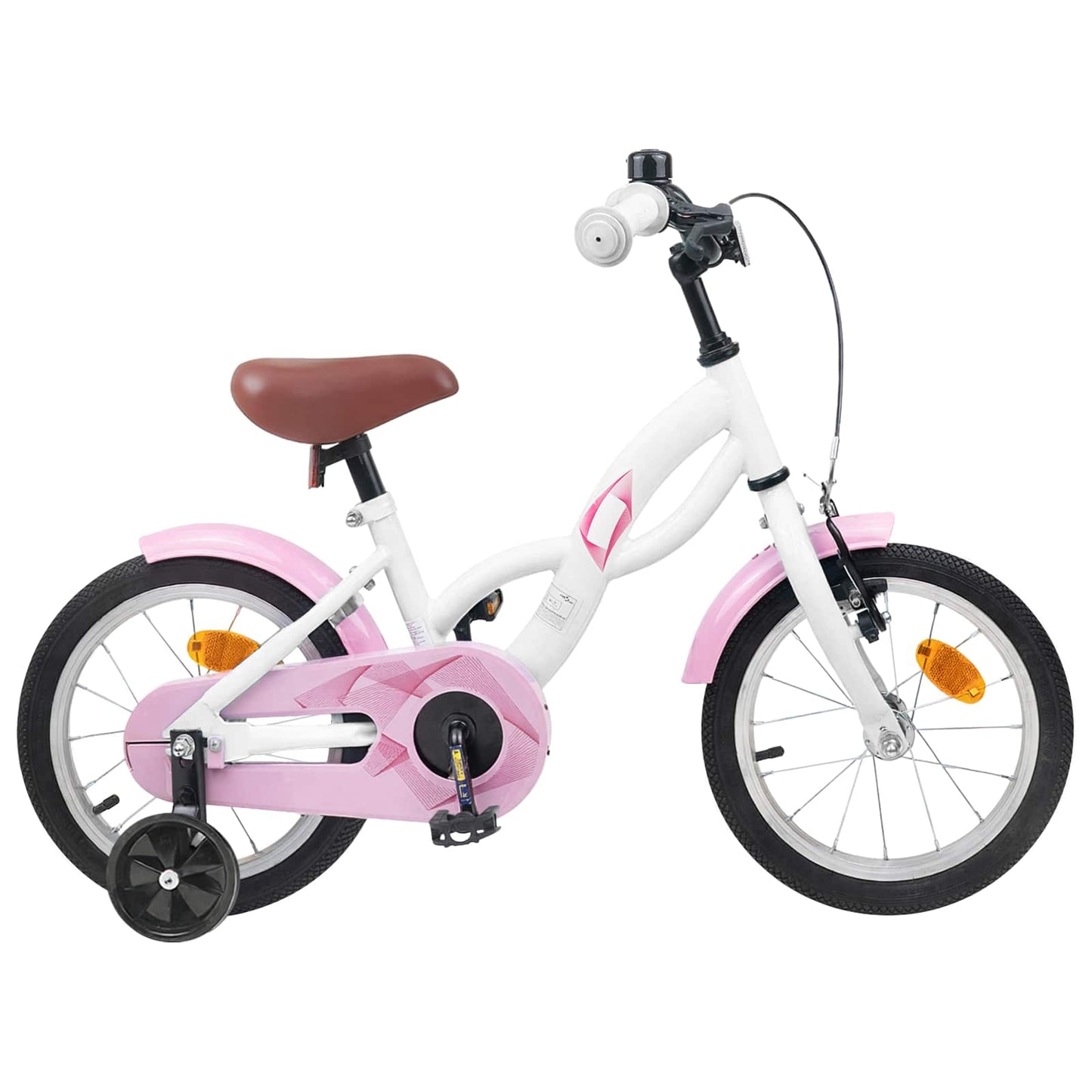 Kids Bike 14 Inches for 3-5 Years Old White