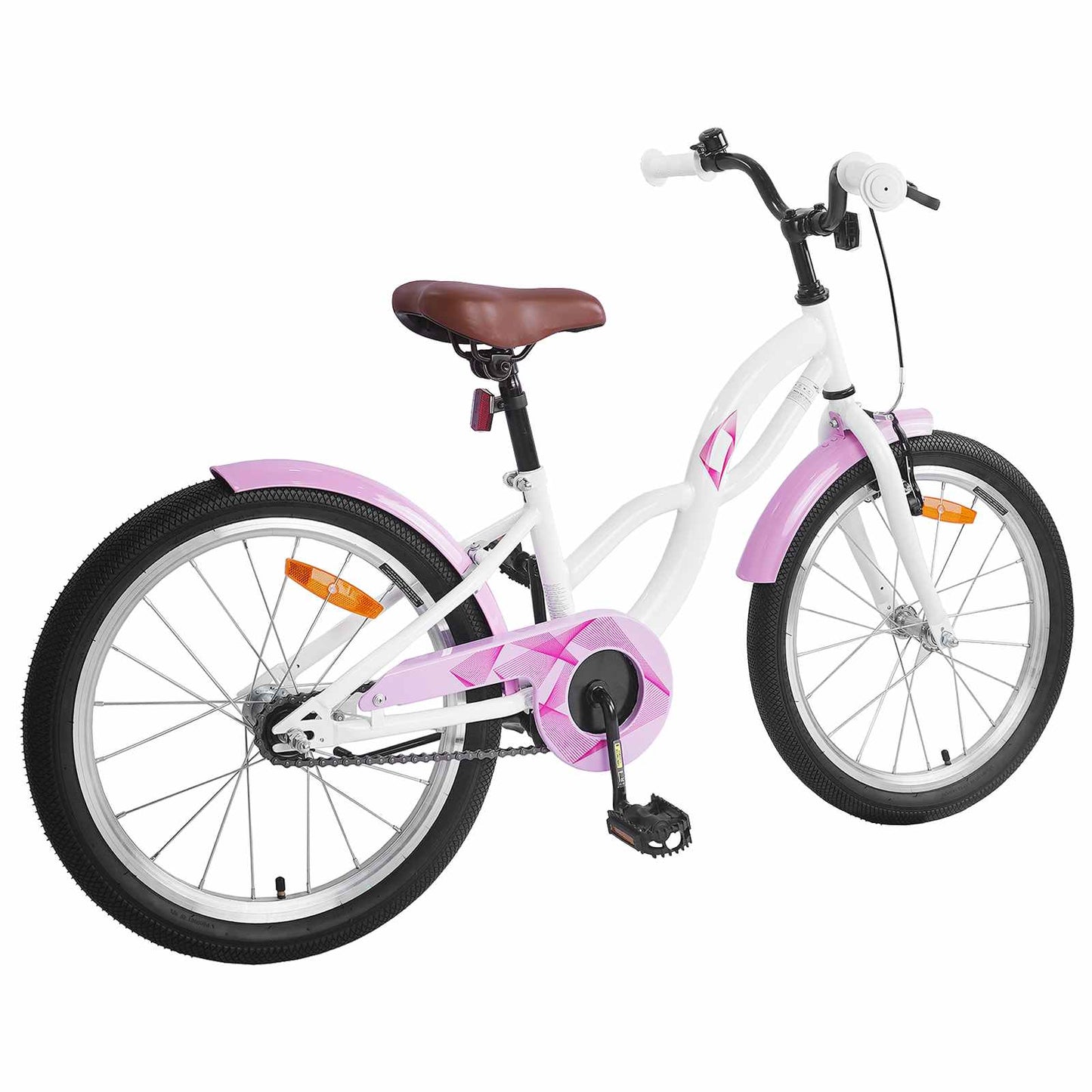 Kids Bike 20 Inches for 6-11 Years Old White