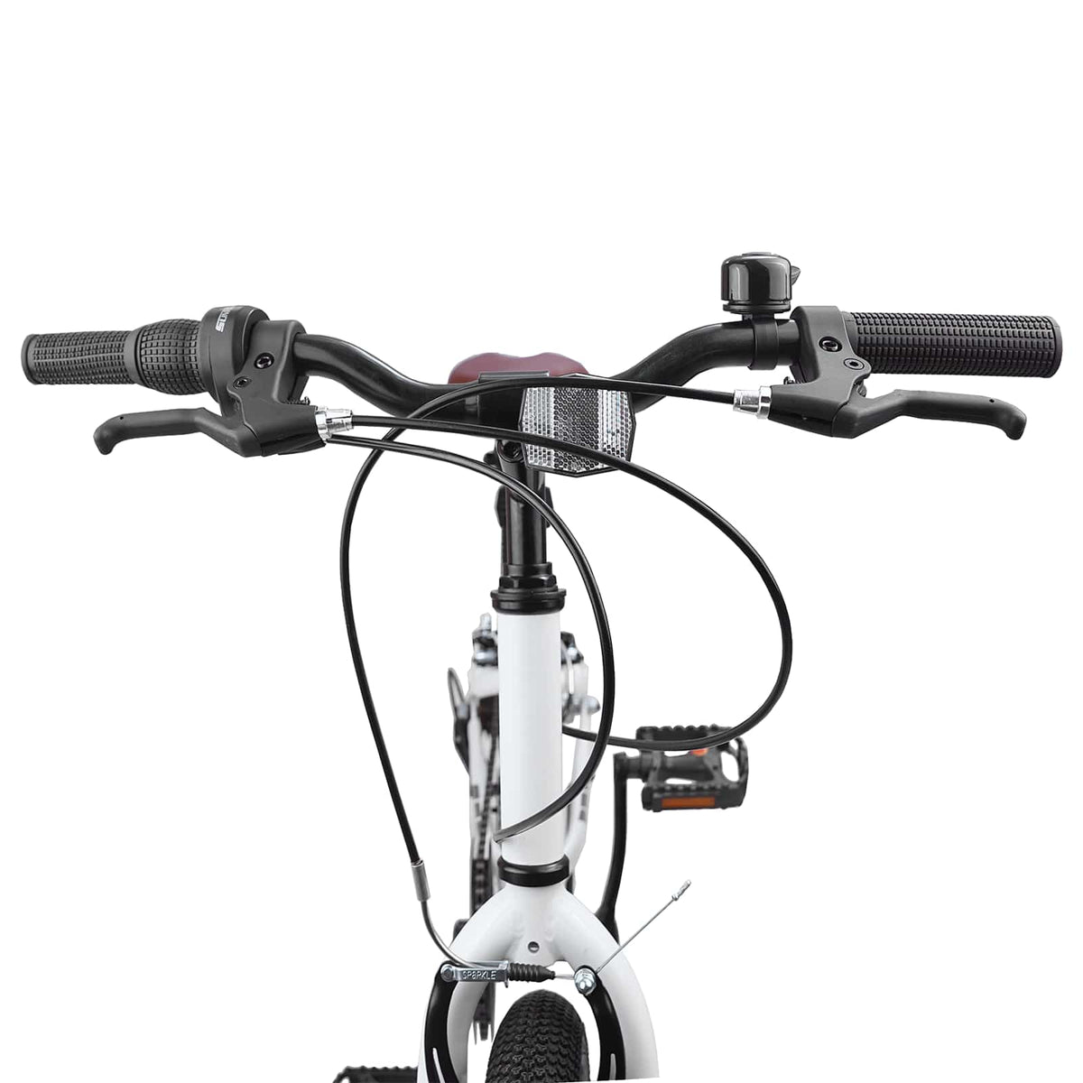 Mountain Bike 20 Inches 6-Speed for 5-8 Years Old White