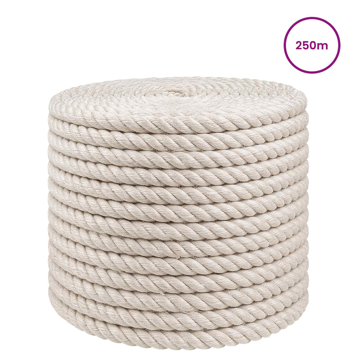 Jute Rope 12 mm White 100% Tossa jute