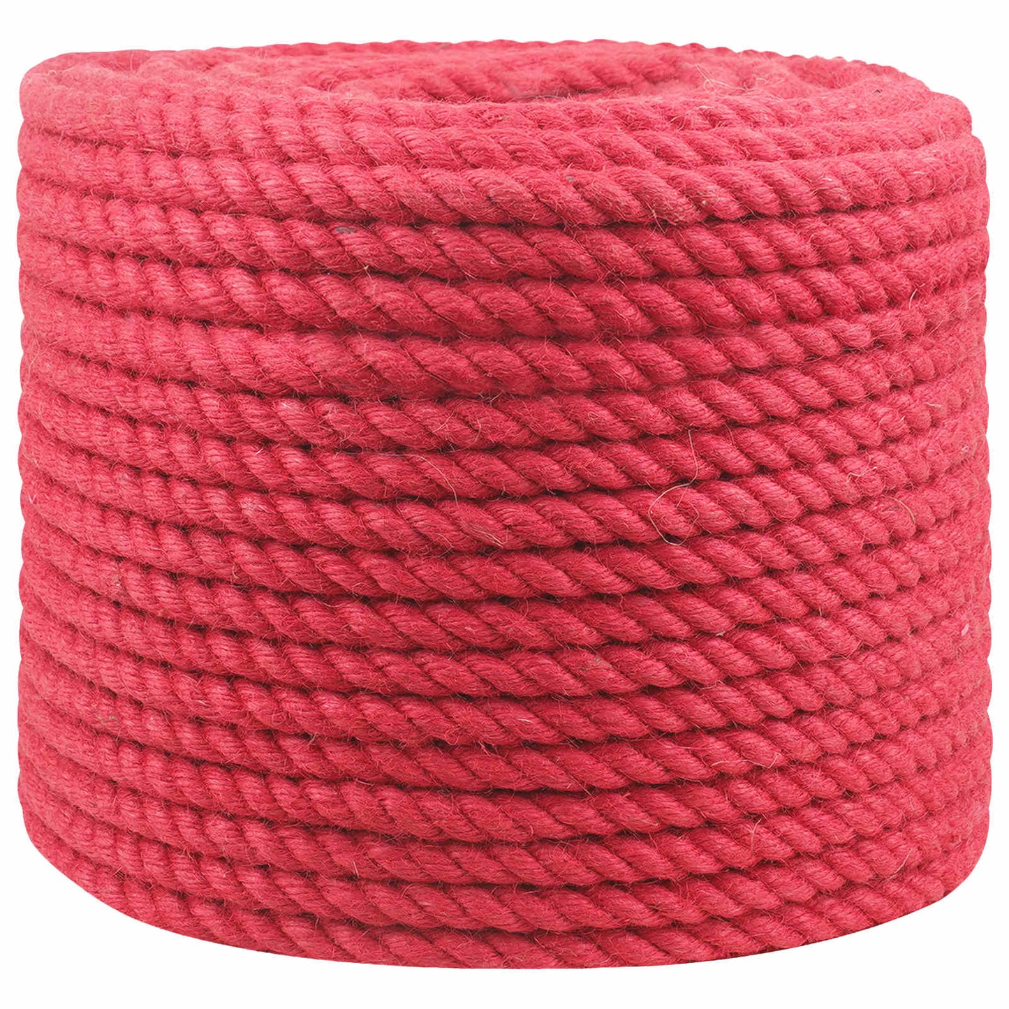 Jute Rope 10 mm Red 100% Tossa jute