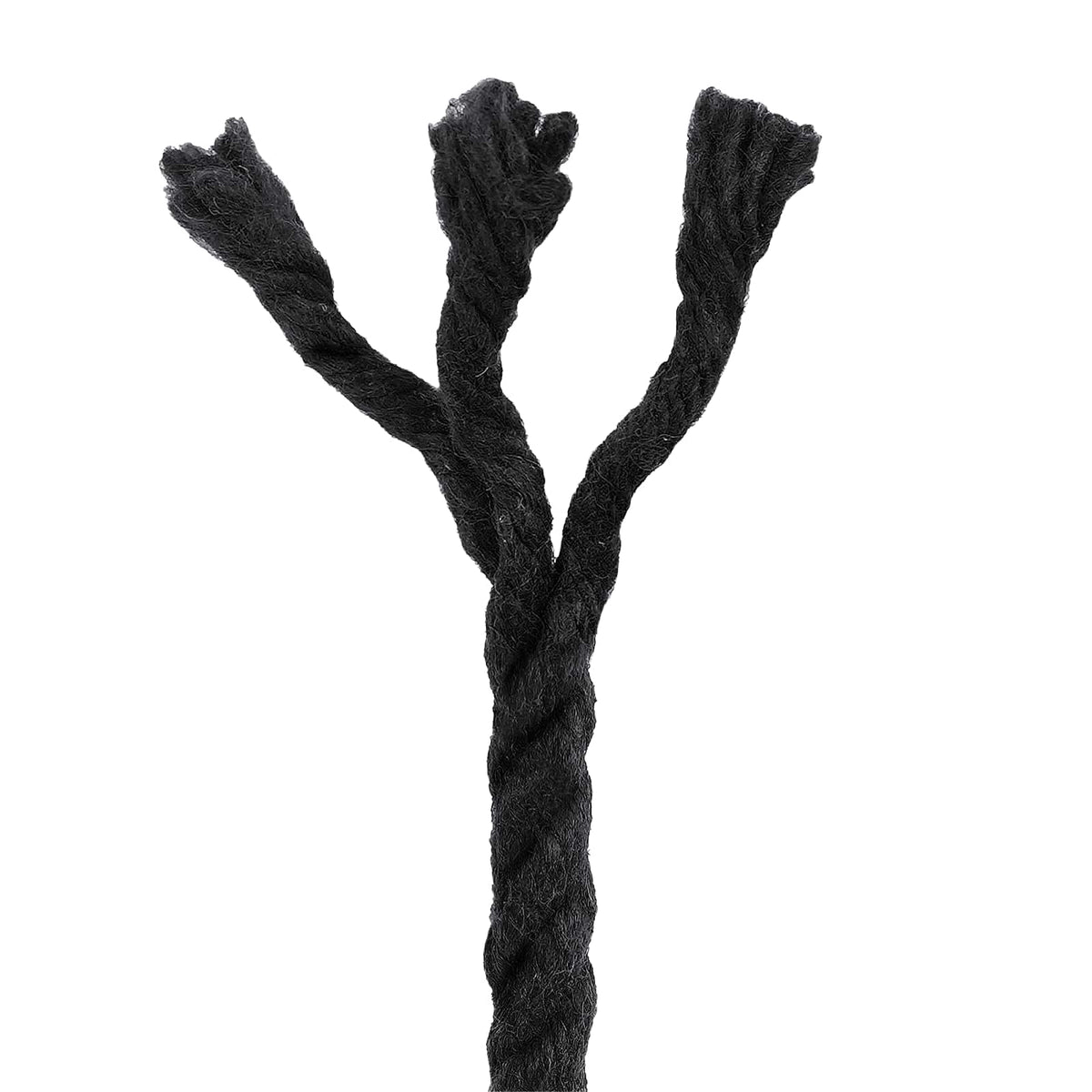 Cotton Rope 8 mm 100 m Black 100% Cotton