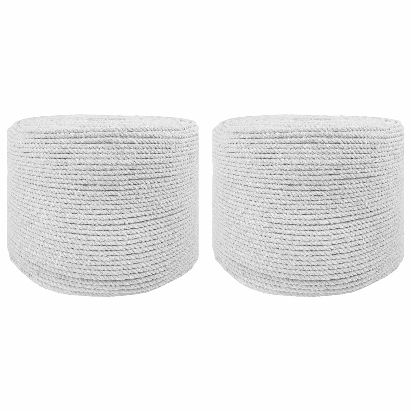 Cotton Twine 2 pcs 2 mm 100 m White 100% Cotton