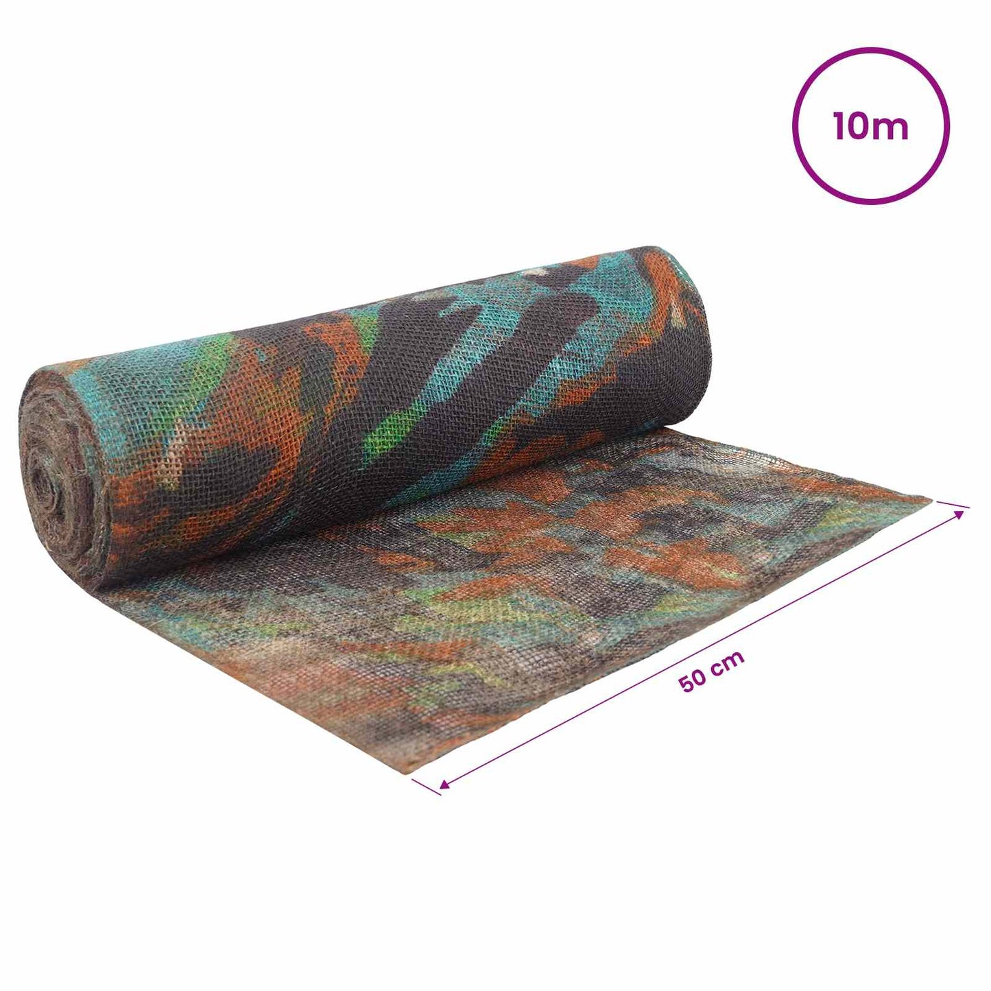 Jute Roll 50 x 1000 cm Camouflage