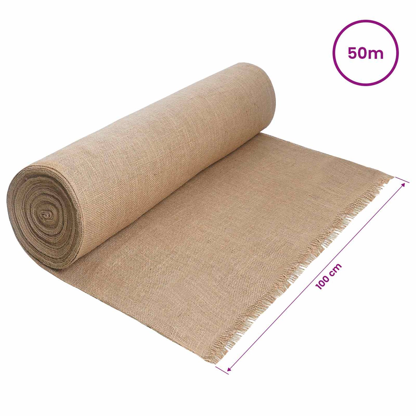 Jute Roll 200 x 5000 cm Natural