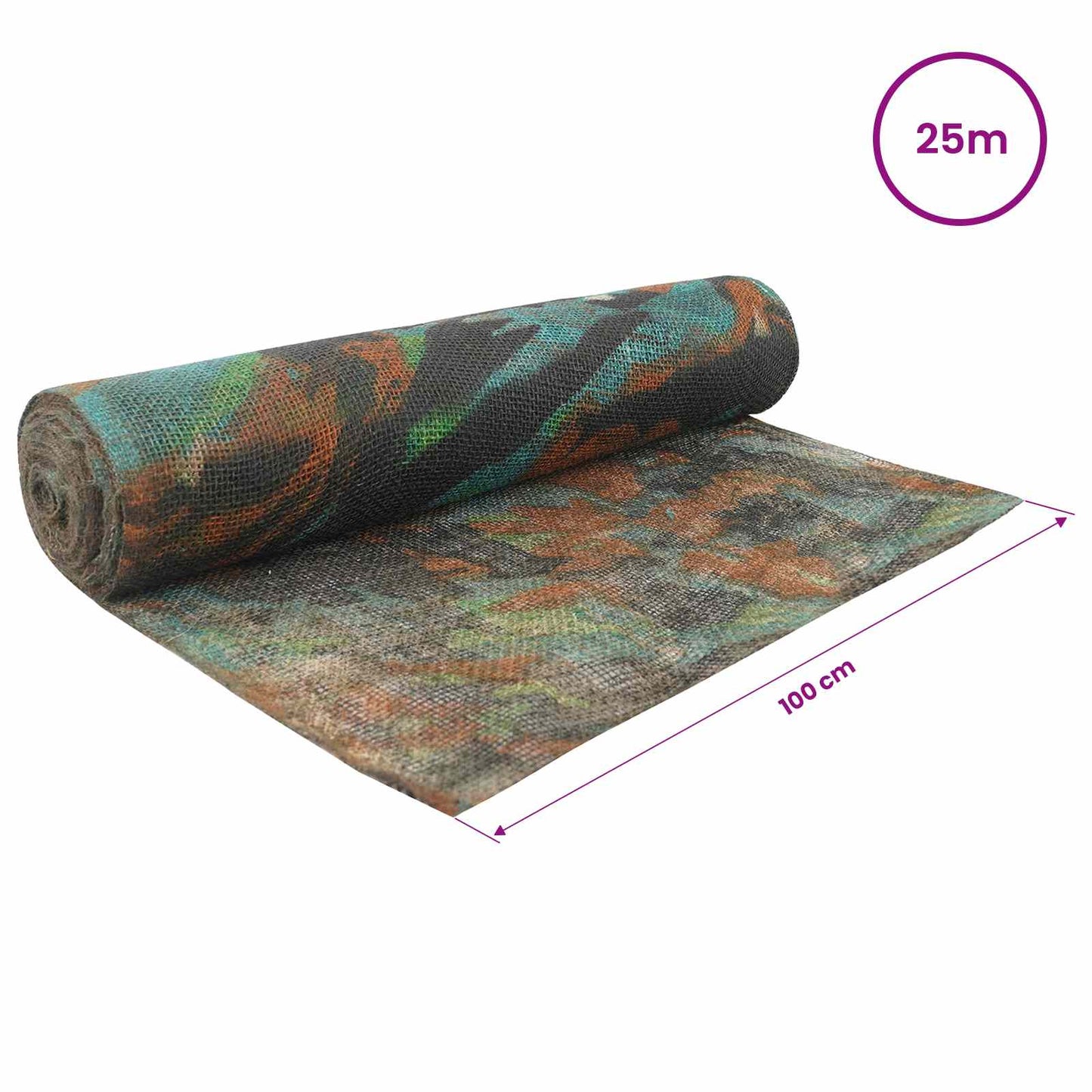 Jute Roll 100 x 2500 cm Camouflage