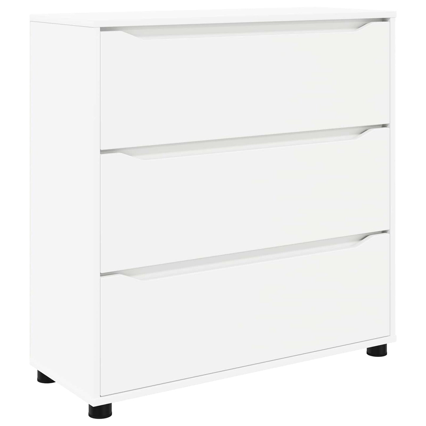Storage Cabinet 80 x 31 x 81 cm Engineered Wood White