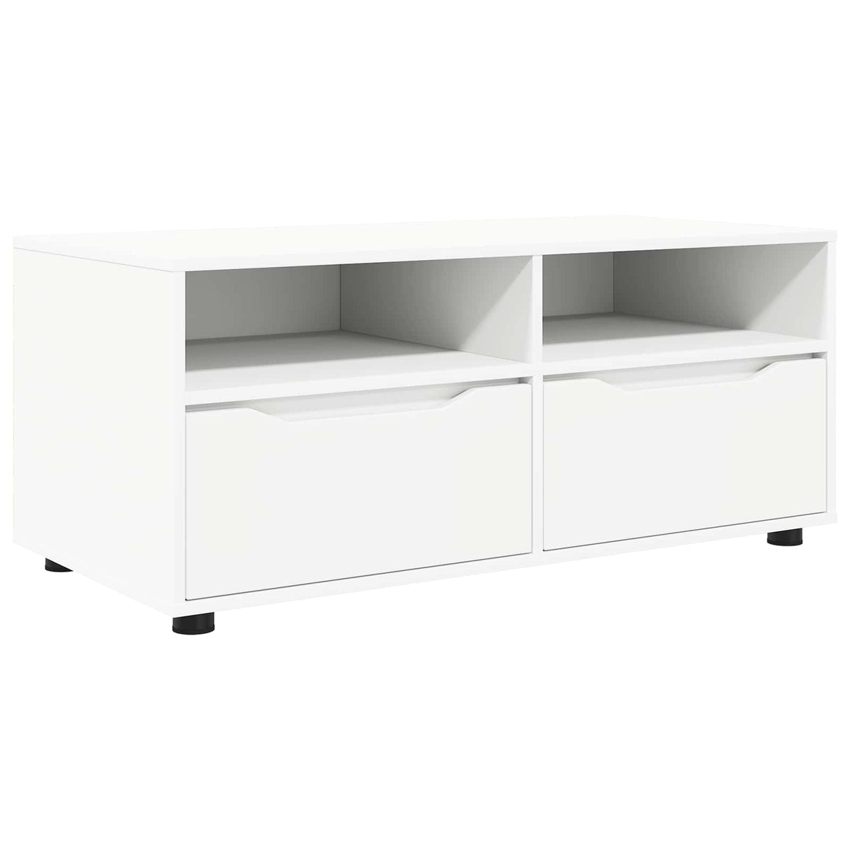TV Cabinet 100 x 48 x 43 cm White Engineered Wood