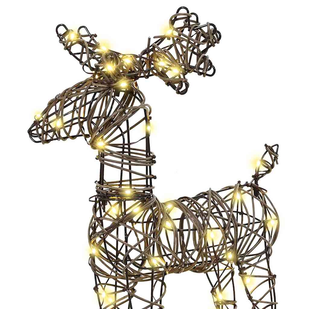 3D Christmas Reindeer with Sleigh LOVIISA 3 pcs Warm White
