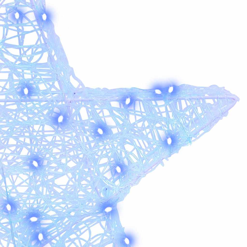 3D Star Blue 55 x 53.5 x 10 cm Acrylic 50 LEDs