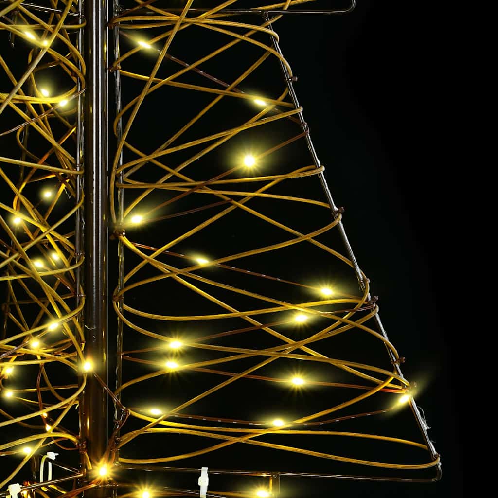 Christmas Tree Warm White 180 cm Rattan 240 LEDs