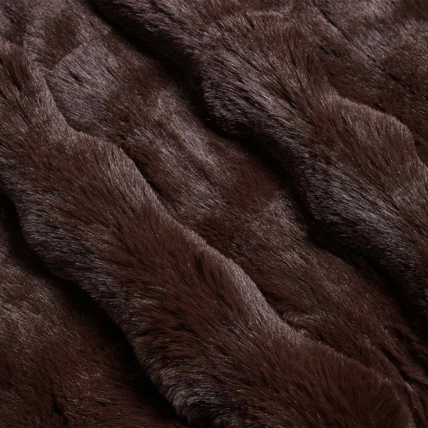 Anti-Slip Faux Rabbit Fur Blanket Olite Camel 240 x 270 cm