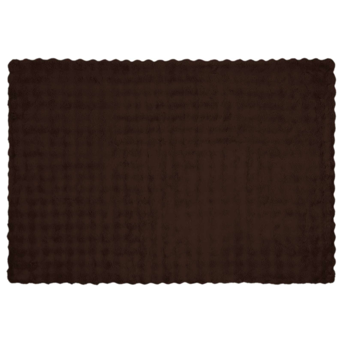 Anti-Slip Faux Rabbit Fur Blanket OLITE 4 pcs Camel