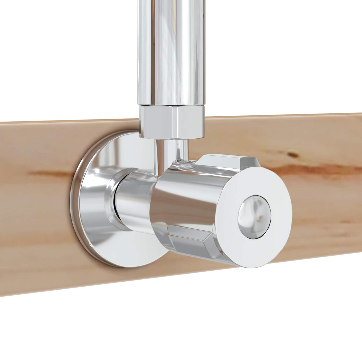 Outdoor Shower 225 cm Solid Pine Wood and Stainless Steel