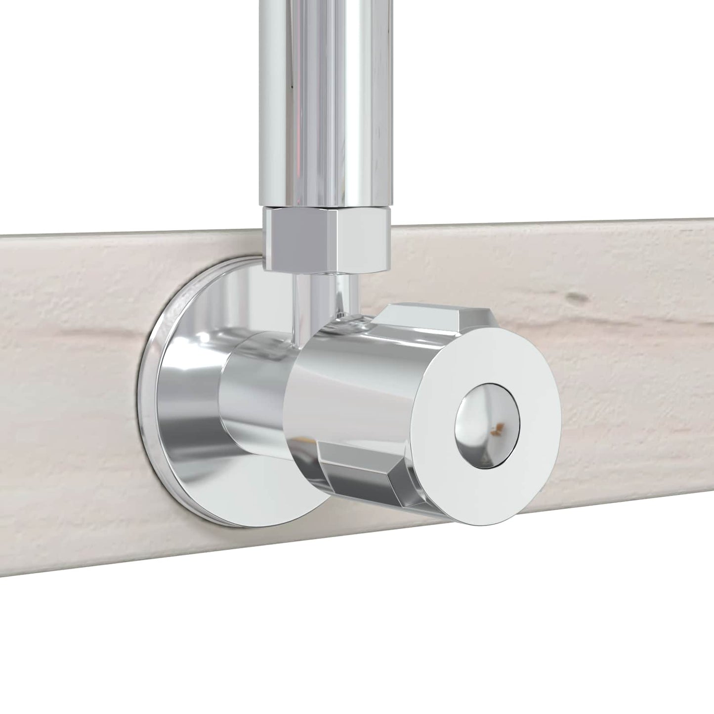 Outdoor Shower 225 cm Solid Pine Wood and Stainless Steel White