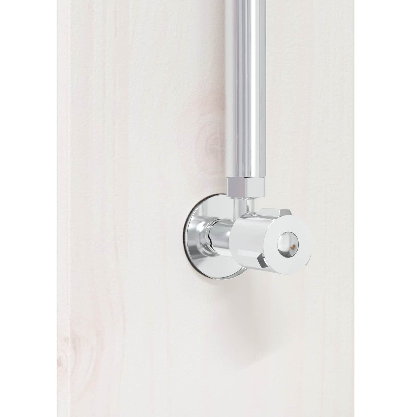 Outdoor Shower 246 cm Solid Pine Wood and Stainless Steel White
