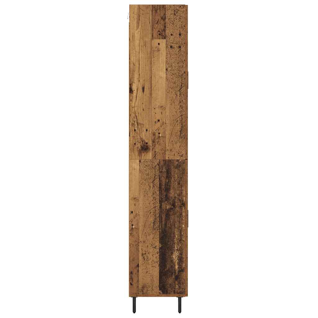 Highboard 2 pcs Old Wood 69.5 x 34 x 180 cm Engineered Wood