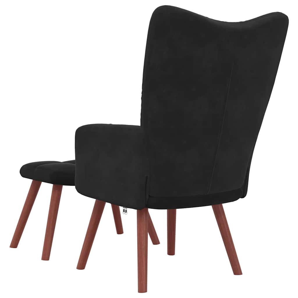 Relaxing Chair Black Velvet