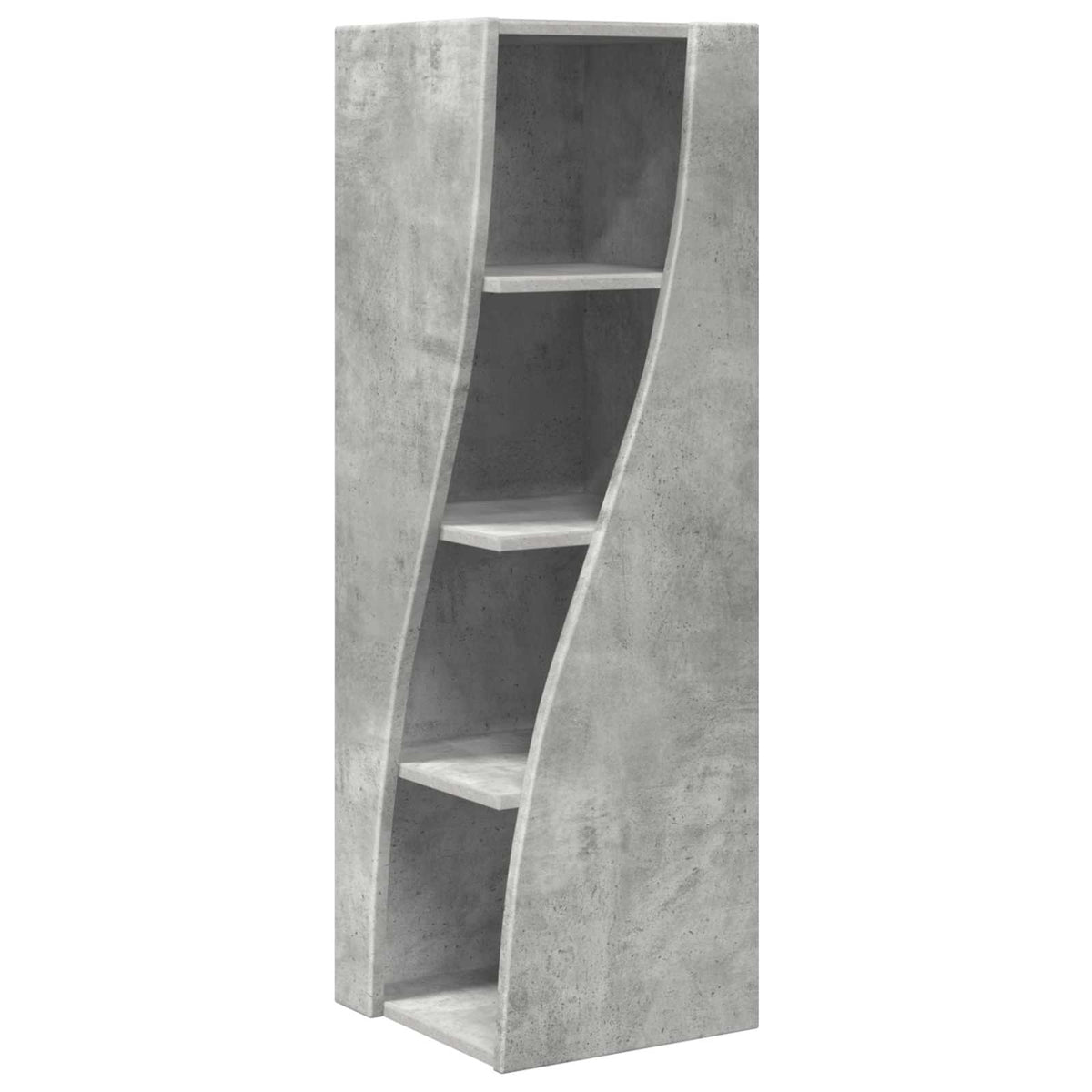 Corner Cabinet 32x32x102cm Engineered Wood Concrete Grey