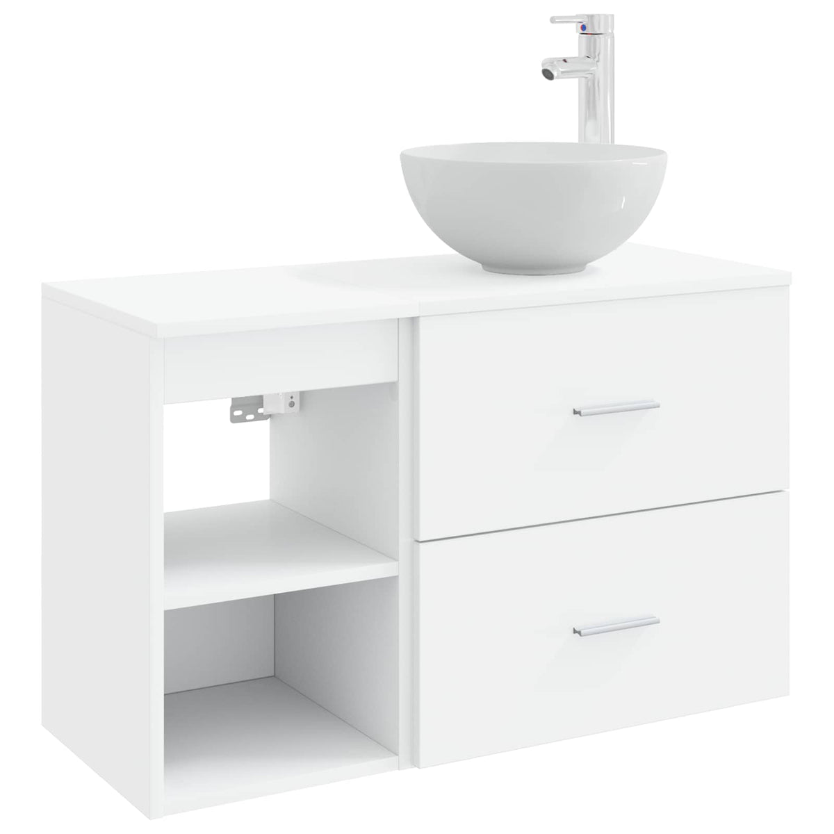 Bathroom Cabinet Set 2 pcs White 79.5 x 41 x 80 cm