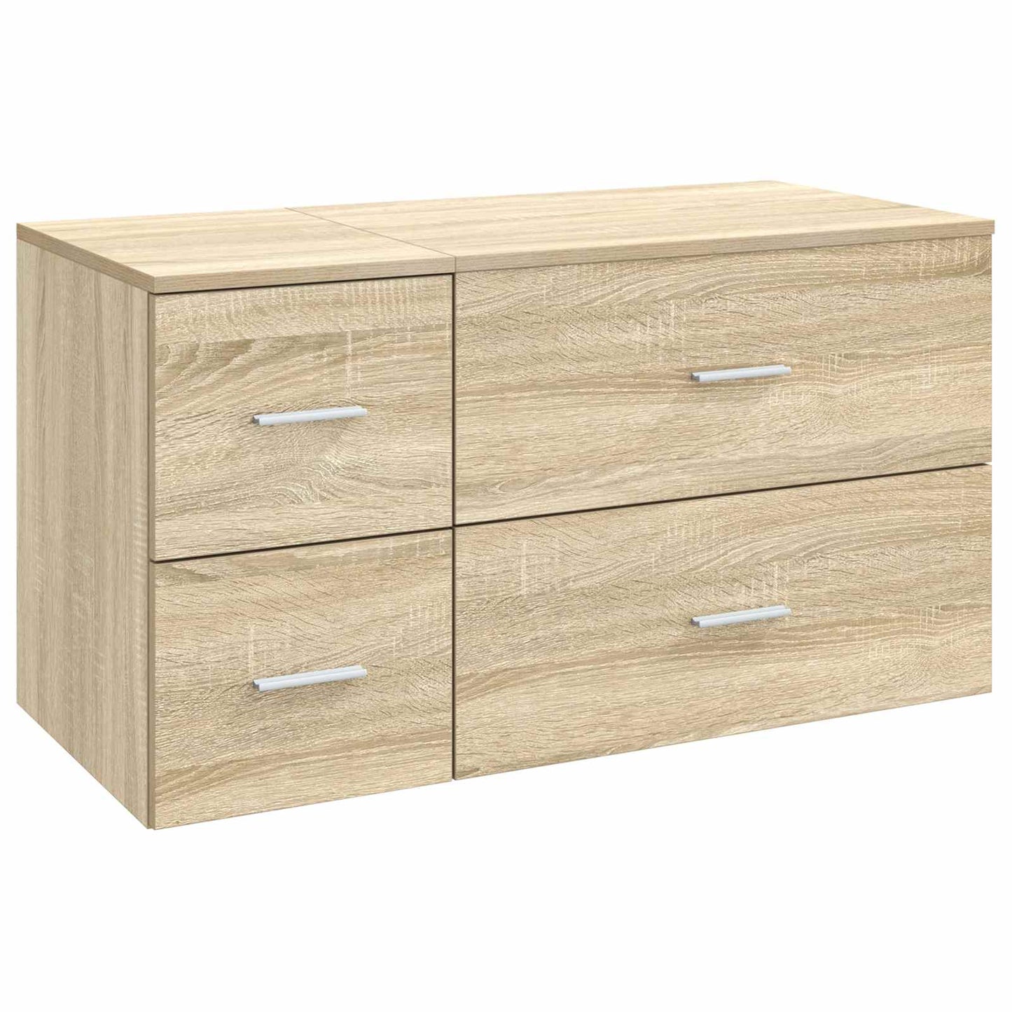 Bathroom Furniture Set 2 pcs Sonoma Oak Engineered Wood