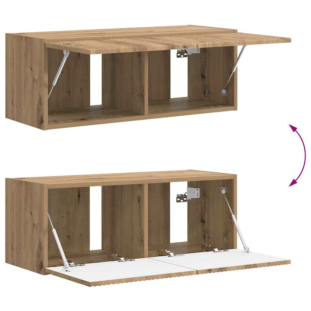 TV Wall Cabinet 78.5 x 31 x 29.5 cm Artisian Oak