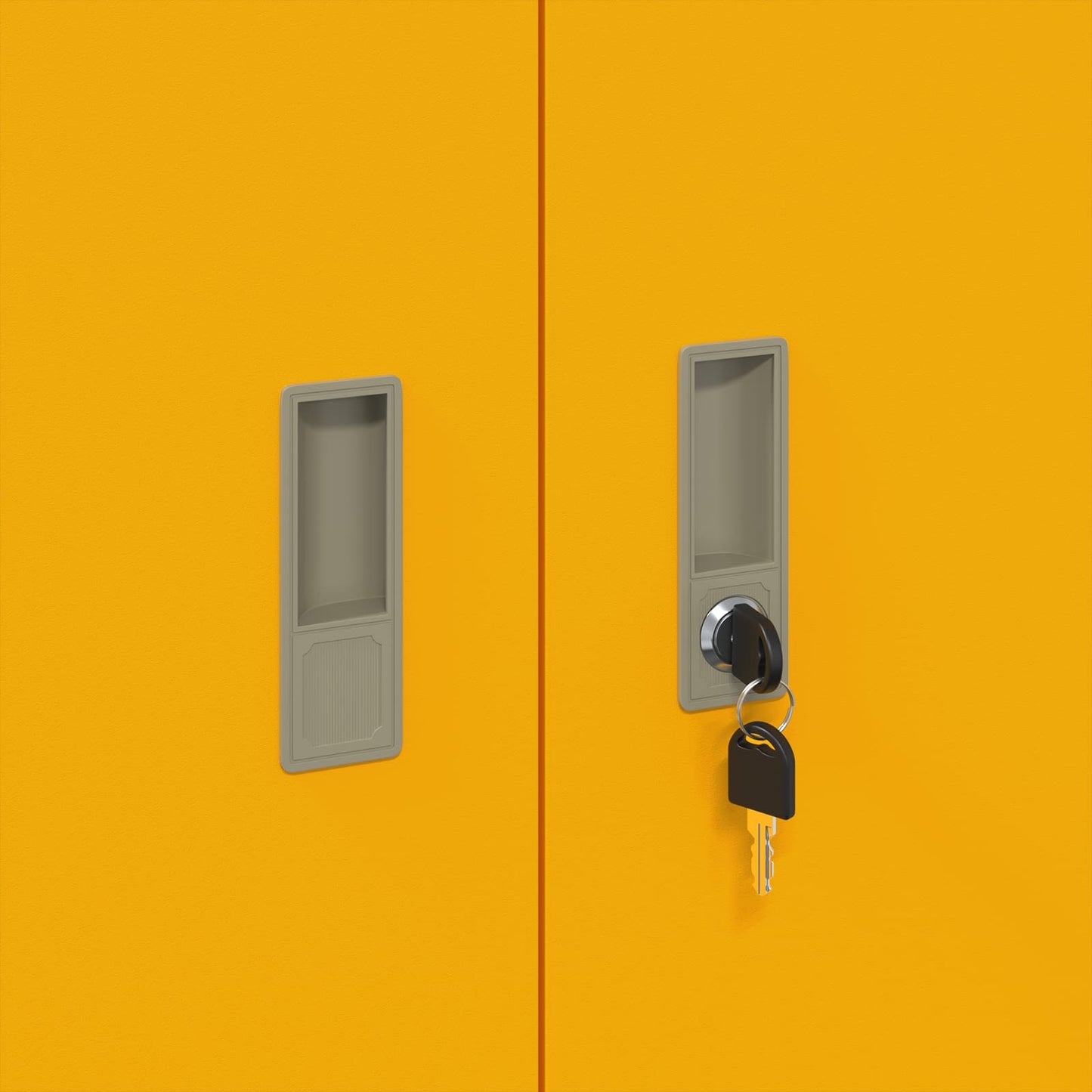 Storage Cabinet Mustard Yellow 90 x 40 x 70 cm Steel