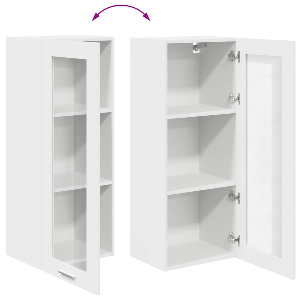 Hanging Cabinet White 40 x 31 x 100 cm Engineered Wood
