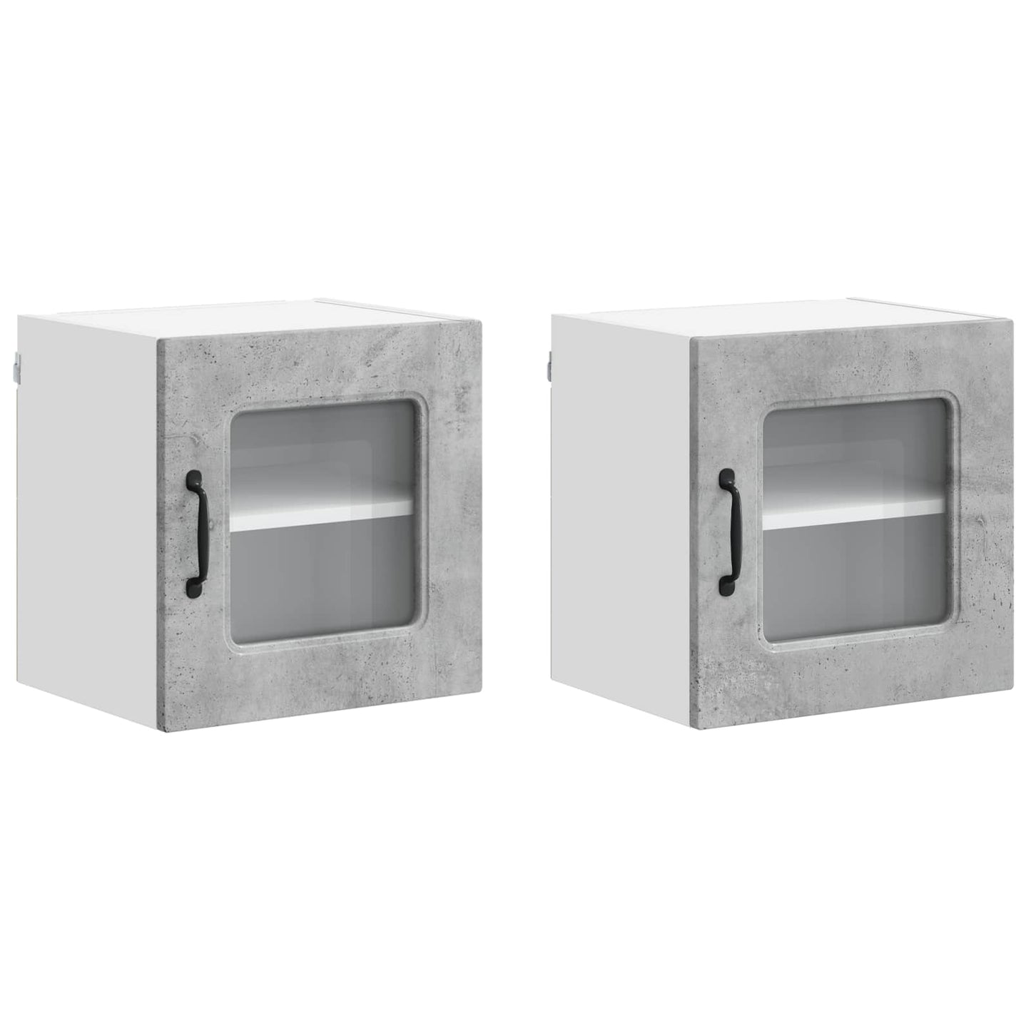Dishwasher Panel Kalmar 2 pcs Concrete Grey Engineered Wood