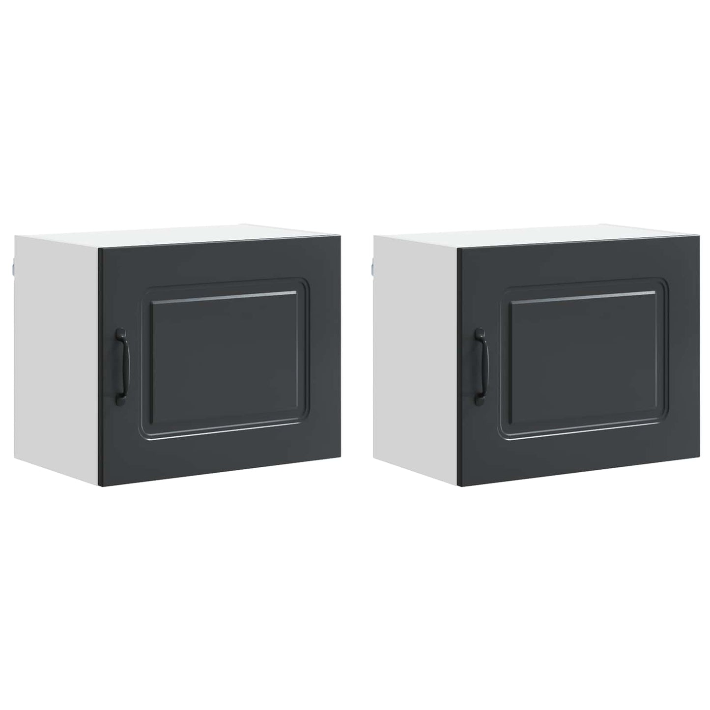 Dishwasher Panel Kalmar 2 pcs Black Engineered Wood