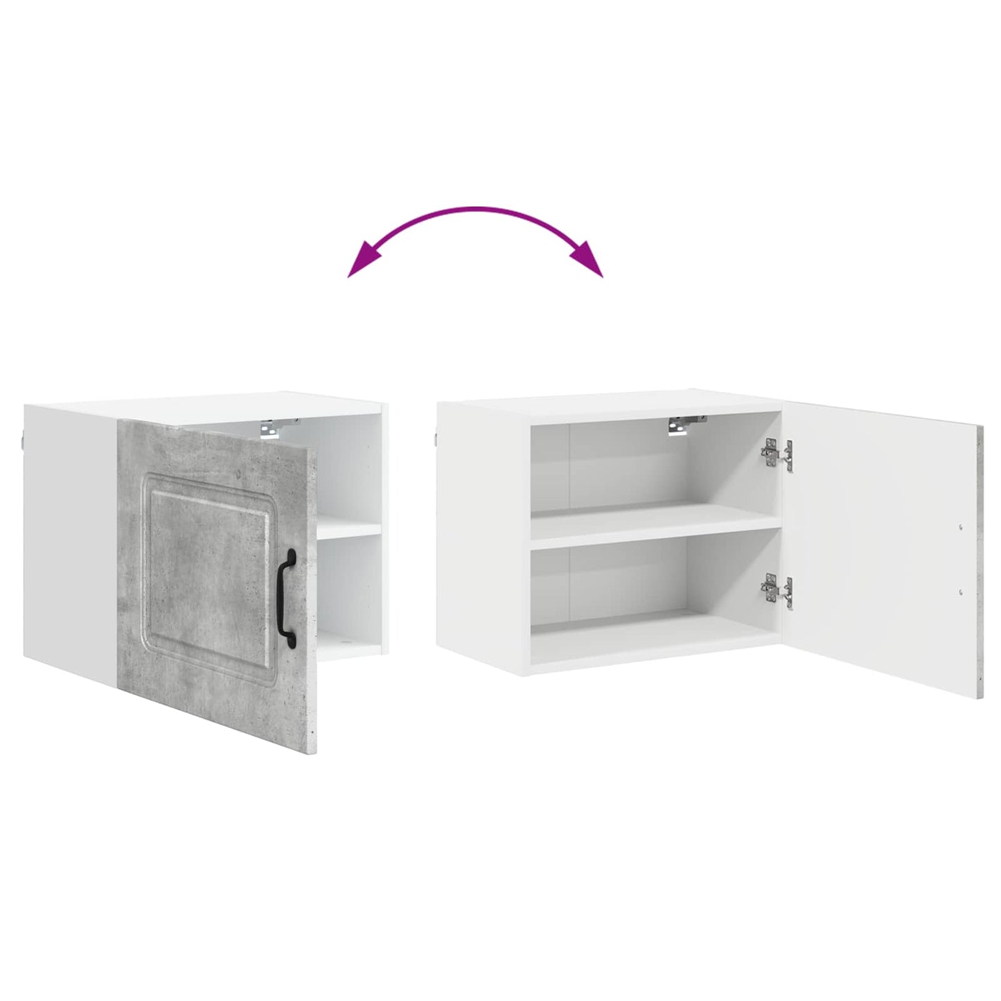 Dishwasher Panel Kalmar Concrete Grey 50 x 31 x 40 cm