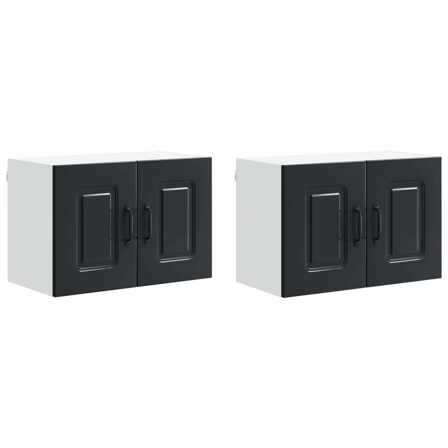Dishwasher Panel Kalmar 2 pcs Black Engineered Wood